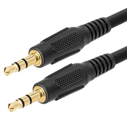 3.5mm Aux 오디오 케이블 스테레오 1.8m(6피트) AUX 케이블 수-수 스피커 케이블 보조 코드 어댑터 자동차, 휴대폰, 헤드폰용 - 블랙