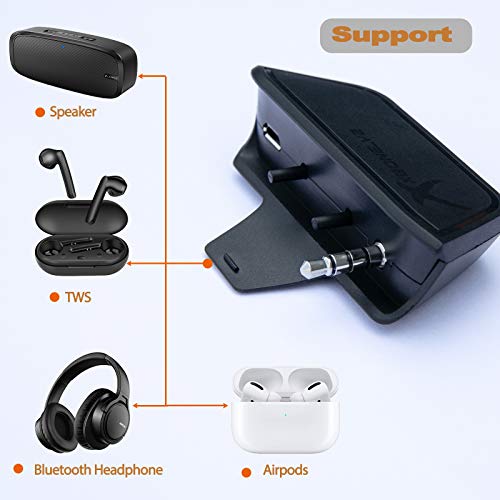 Uberwith Bluetooth Xbox one Transmitter Stereo Headset Audio Adapter for Xbox One X/S Controller Compatible with AirPods Wireless Headset Headphone Earbuds Speakers with Low Latency