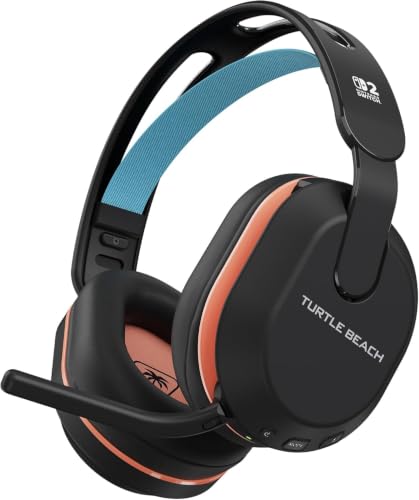 Turtle Beach Stealth 500 Wireless Gaming Headset Nintendo Switch 2, Black | Licensed for Switch 2, Bluetooth, 40mm Drivers, 40-Hr Battery, Flip-to-Mute Mic, Memory Foam, Lightweight, Charcoal Black - color: Charcoal Black