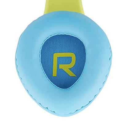 PowerLocus Kids Headphones Over-Ear, Bluetooth Wireless Headphones for Kids,with Microphone, Safe 85DB Volume Limited, Foldable with Carry Case, Audio Cable, Micro SD mode for Online Classes,PC,Phones - color: Blue/Green