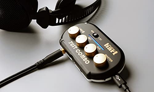 Maker hart Just Combo - Podcast mini 3 Channel audio mixer with Stereo/Bluetooth/Mic with microphone power Input, 2 outputs & USB Audio out, Easy for Video conference
