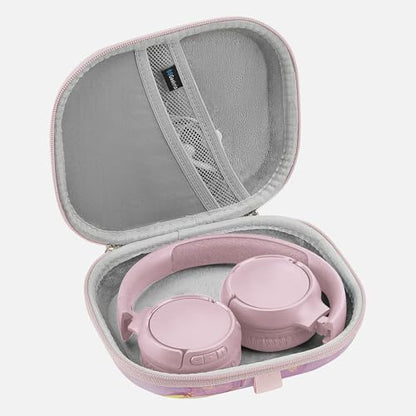 Geekria NOVA On-Ear Headphones Case Compatible with JBL Tune 510BT/500BT/670NC, Live 400BT and More, Replacement Hard Shell Travel Carrying Bag with Cable Storage (Pink Marble) - color: Pink Marble