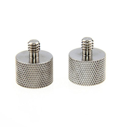 CAMVATE 5/8"-27 Female to 1/4"-20 Male Microphone Screw for Camera Monitor