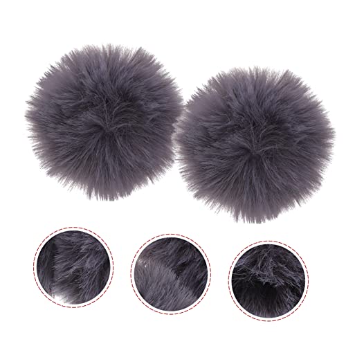 BESPORTBLE 2pcs Windproof Fleece Mic Furry Cover Windscreen Cover for Outdoor Recording