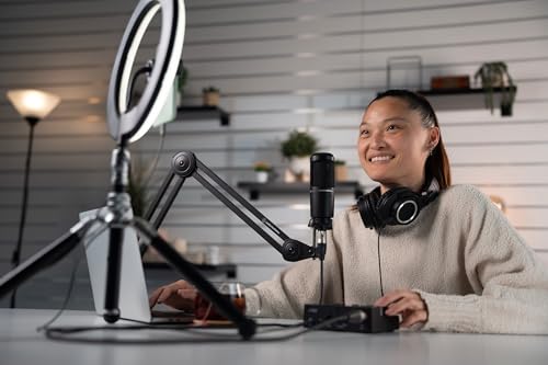 Audio-Technica AT-UMX3 USB Desktop Audio Mixer | USB audio mixer with loopback and phantom power for streaming, podcasting and gaming - color: Black