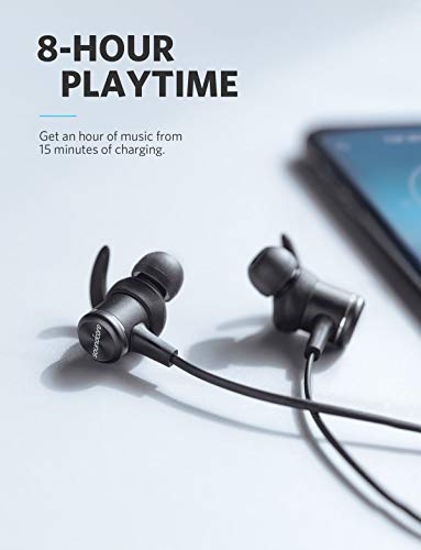 Anker Bluetooth Headphones, Soundcore Spirit Sports Earbuds, Bluetooth 5.0, 8H Battery, IPX7 Waterproof, SweatGuard, Comfortable Wireless Headphones