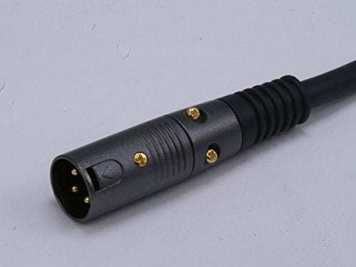 Monoprice 104749 Premier Series XLR Male to XLR Female - 1.5ft - Black - Gold Plated | 16AWG Copper Wire Conductors [Microphone & Interconnect] - size: 1.5ft, style: Premier Series