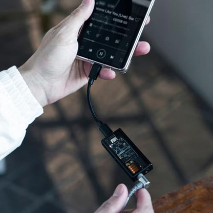 Questyle M15i Mobile DAC Amp - MFi Certified Portable Headphone Amplifier | ESS Flagship DAC, 3.5mm/4.4mm Balanced Output,Supports PCM 768kHz/DSD512 USB C Audio Adapter for iPhone, Android, Laptop
