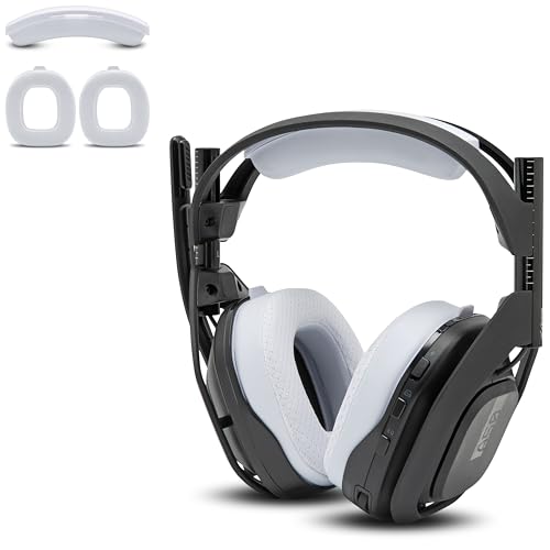 WC Mod Kit A50 - Earpads & Headband for Astro A50 Gen 4/5 / A50x | Made by Wicked Cushions | Cooling Gel Earpads and Matching Headband that offer Enhanced Comfort & Durability | White - color: White