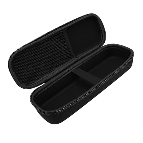 Hard Shell Wireless Microphone Case, Portable Shockproof Travel Bag for Handheld Mic, Compatible with 1 Transmitter Receiver Adapters Cables & Batteries