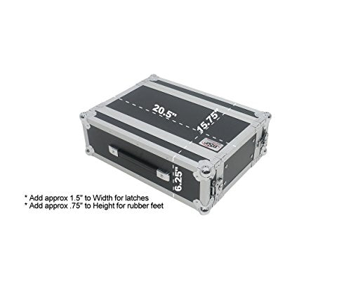 OSP Cases | ATA Road Case | 3-Space Effects Rack | 10" Deep | RC3U-10 - size: 3 Space, 10"