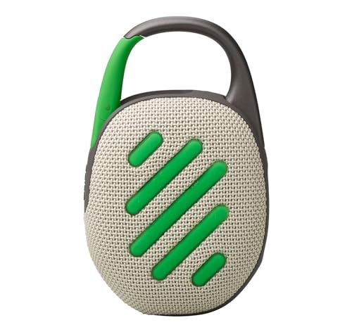 JBL Clip 5 Bluetooth Speaker and divvi! Protective Case - Sand - color: Sand