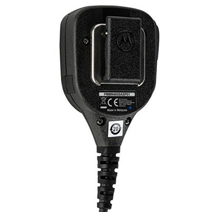 Motorola PMMN4050A Large Remote Speaker Microphone with Noise-Cancelling Feature (Black) - color: PMMN4050A