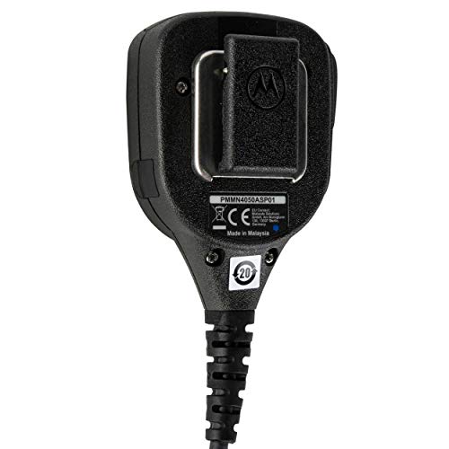 Motorola PMMN4050A Large Remote Speaker Microphone with Noise-Cancelling Feature (Black) - color: PMMN4050A