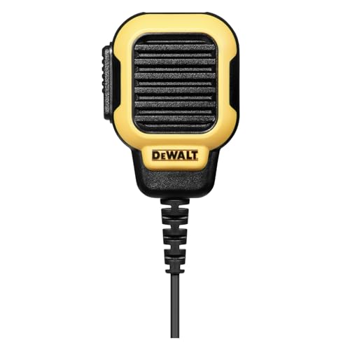 DEWALT DXFRSRM1 원격 스피커 마이크, FRS 라디오 액세서리, 2.5mm 잭, PTT, DXFRS300 및 DXFRS800, DXFRSRM1용
