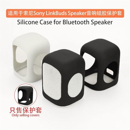 DAYJOY Soft Silicone Protective Case Cover Compatible with Sony LinkBuds Wireless Portable Bluetooth Speaker,Protective Skin Sleeve Shell Speaker Accessories (Grey) - color: grey