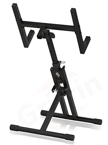 GRIFFIN Guitar Amplifier Stand (Stage-MountPRO Series) – Combo PA Speaker Karaoke Monitor Holder – Low Profile Audio Amp Tilt Back Adjustment – Speaker Cabinet Studio Equipment Platform Riser