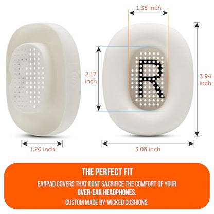 WC SweatZ Max - Patented Silicone Sweat Covers for AirPods Max 1 | Made by Wicked Cushions | (Does Not Fit AirPods Max 2). Sweatproof, Full Earpad Protection | Starlight - color: Starlight