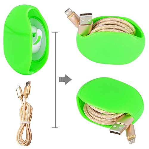 FixtureDisplays® USB Cable Winder Retractable Organizer Portable Cord Auto Earphone Cord Rewinder 18491-2D