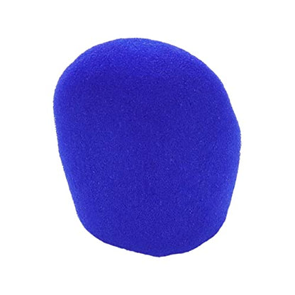 10Pcs Blue Microphone Covers Foam,Standard Handheld Microphone Soft Foam KTV Microphone Cover - color: Blue
