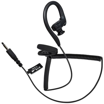 HYS 3.5mm Single Receive-Only Earpiece with Comfort Earbud Earhook | Headset with Earbud Audio Kit For Two-Way Radios,Transceivers&Speaker Mics Jacks/for Police Security and Law Enforcement Use