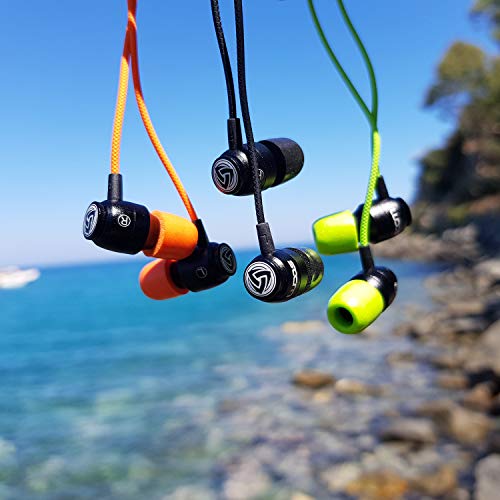 LUDOS Clamor Wired Earbuds in-Ear Headphones, 5 Years Warranty, Earphones with Microphone, Noise Isolating Ear Buds, Memory Foam for iPhone, Samsung, School Students, Kids, Women, Small Ears - Blue - color: Blue, style: 3.5 mm