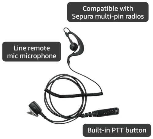 G Shape Headset Compatible with Sepura STP8000 STP8030