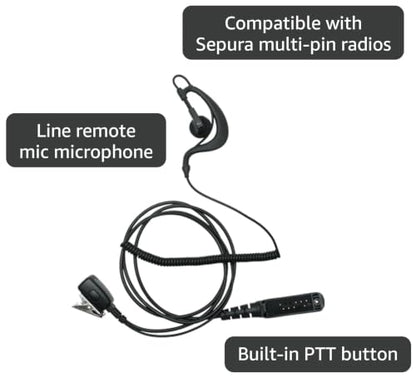 G Shape Headset Compatible with Sepura STP8000 STP8030