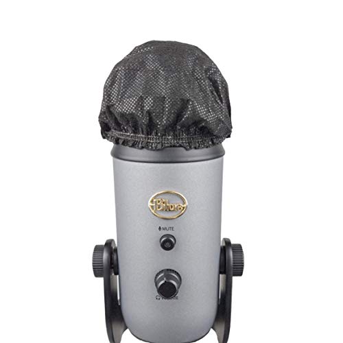 100 pcs Sanitary, Disposable Microphone covers; Non-Woven Fabric, Elastic Easy to Install Mic-Shields