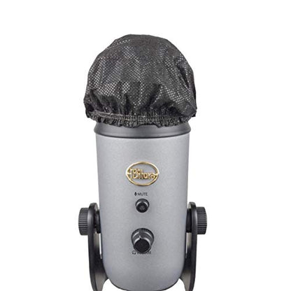 100 pcs Sanitary, Disposable Microphone covers; Non-Woven Fabric, Elastic Easy to Install Mic-Shields