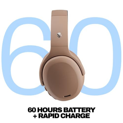 Skullcandy Crusher ANC 2 Noise Cancelling Wireless Headphones - Primer | Multi-Sensory Crusher Bass, Over-Ear Fit, Bluetooth, 60 Hours Battery, Working Out, Gym, Travel, Studying, Music, Gaming - color: Primer