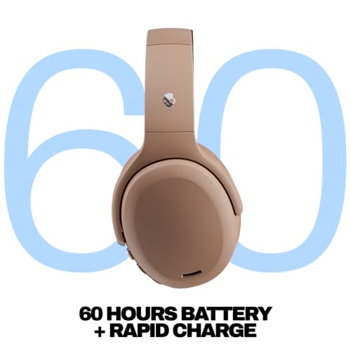 Skullcandy Crusher ANC 2 Noise Cancelling Wireless Headphones - Primer | Multi-Sensory Crusher Bass, Over-Ear Fit, Bluetooth, 60 Hours Battery, Working Out, Gym, Travel, Studying, Music, Gaming - color: Primer