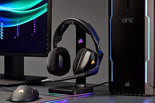 CORSAIR Void PRO RGB Wireless Gaming Headset - Dolby 7.1 Surround Sound Headphones for PC - Discord Certified - 50mm Drivers - Carbon