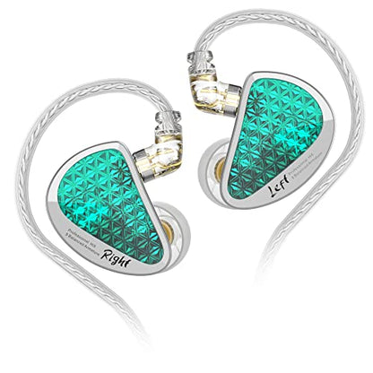 Kinboofi KZ AS16 PRO in Ear Headphone,8 BA Units on Each Side Wired Earphone with PCB Electronic Frequency Division HiFi IEM Earbuds, KZ Stage Monitor Earphone HiFi Earbuds Headphone (Cyan, No Mic)… | KZ Wired Earbuds with PCB Electronic Frequency Divisio