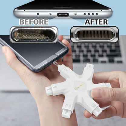 iPhone Cleaning Kit for Charging Port Cleaner,Lightning Charger Connector - color: Snow White