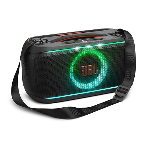 JBL PartyBox On-the-Go 2 Plus - Portable Party Speaker - Black | Instant karaoke with EasySing AI vocal removal from any song, Fine-tune your performance, Powerful JBL Pro Sound - color: Black