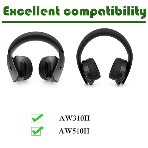 Replacement Earpads Cushion Compatible with AW510H AW310H 7.1 PC Gaming Headset, Cooling Gel and Memory Foam Ear Pads