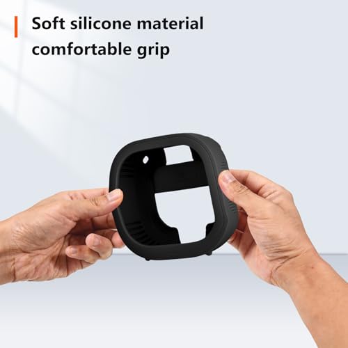 for Bose SoundLink Micro Portable Speaker (2nd Gen) Case-Skin-Friendly Wristband Strap, Full-Body Protective Cover, Waterproof & Scratch Resistant, Shockproof Protective Sleeve (Black)