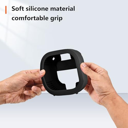 for Bose SoundLink Micro Portable Speaker (2nd Gen) Case-Skin-Friendly Wristband Strap, Full-Body Protective Cover, Waterproof & Scratch Resistant, Shockproof Protective Sleeve (Black)
