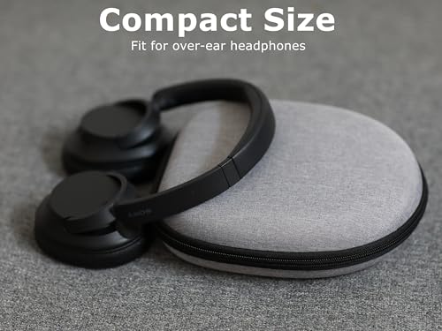 Ginsco New Case Compatible with Sony WH-CH 720N/710N Noise Canceling Wireless Headphones, with JBL Tune 770NC 720BT SoundCore Q20 BERIBES/KVIDIO/Picun Hard Shell Travel Carrying Headset Case (Grey) - color: Grey