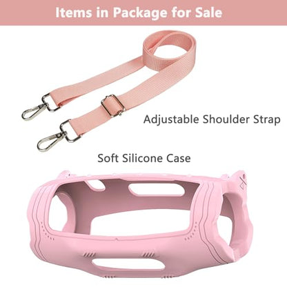 Silicone Cover Case for JBL Charge 6 Portable Bluetooth Speaker - color: Pink