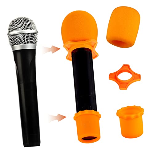 Microphone Storage Case Box with Padded Sponge Covers and Anti-slip Rings Zipper Closure Shock-resistant Design Durable Protection for Microphone Accessories for Musicians and