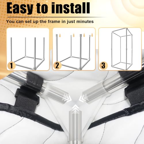 Portable Vocal Booth 33"X33"X79", Sound Isolation Home Recording Booth | Easy to assemble, comes with travel carry bag, ideal for podcast, voiceover and indoor singing recording