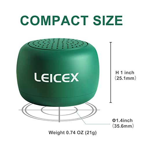LEICEX Portable Bluetooth Speakers, Mini Cute Small Pillow Wireless Speakers with Bluetooth 5.0 Perfect for Travel Outdoor Sound (Green) - color: Tiny-Green