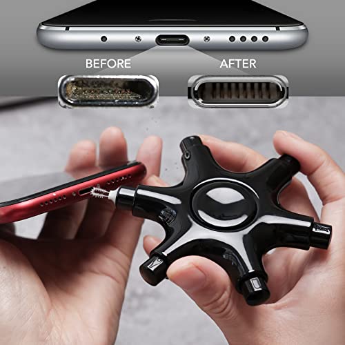 iPhone Cleaning Kit for Charging Port Cleaner,Lightning Charger Connector - color: Black