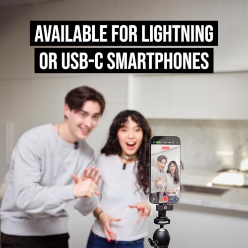 RØDE Wireless Micro — Compact Wireless Microphone for Lightning (X Through 14), Two Mics with Charging Case for Smartphone Content Creation, Black — NOT for iPhone 15+ | Compact Wireless Microphone for Lightning (X Through 14), Two Mics with Charging Case