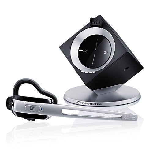 Sennheiser OfficeRunner Convertible Wireless Office Headset with Microphone - DECT 6.0 (Classic Silver) | Noise-canceling wireless headset for desk phone & computer - 3-in-1 convertible wear, DECT 6.0, 400 ft range, Zoom & Teams