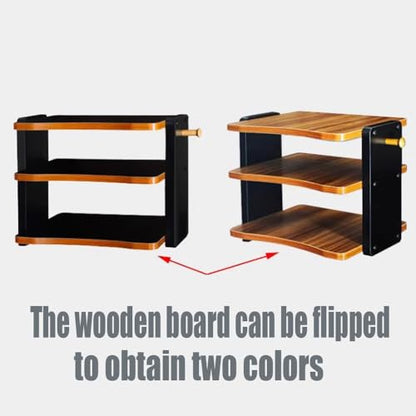 Desktop Audio Stand Headphone Amplifier Stand 2 3 4 Tier AV Media Player Stand HiFi Racks Small Media Storage Rack for Bedroom(47cm-18.5in) - size: 47cm-18.5in