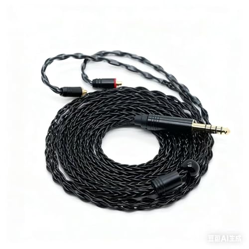 8Core MMCX Balanced 4.4mm Silver Plated Copper Earphone Cable,MMCX Upgrade Cable for Shure SE315 425 535 UE900 Earphones