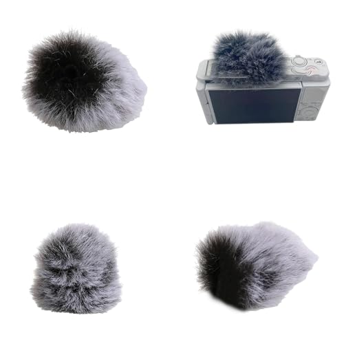 Outdoor VLOG Camera Windproof Noise Reduction Microphone Furry Cover for ZV1 ZV1F ZVE10 ZVE1 Microphone Hair Cover